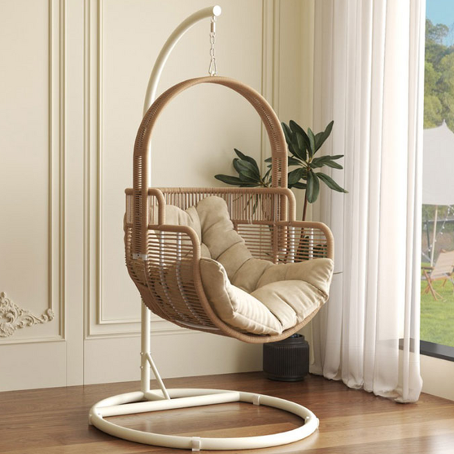 코지스윙 그네의자 흔들그네 1인용의자 라탄, 원커피