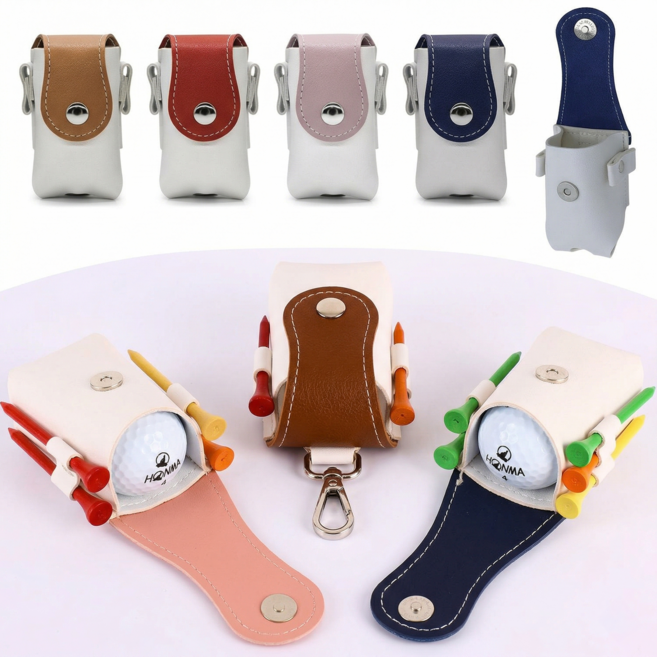 지스테리 골프공 파우치 2구, 네이비, 1개