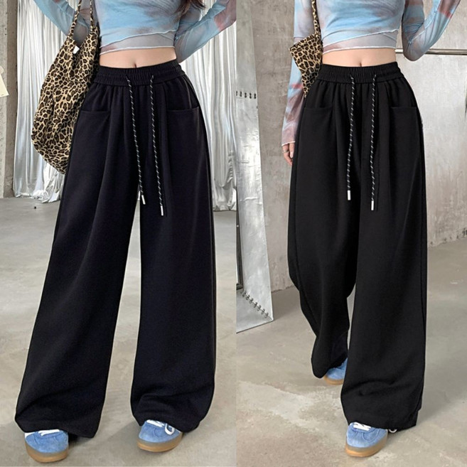 여성 와이드 핀턱 트레이닝 팬츠 츄리닝 바지