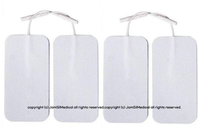 ###대형패드### DDJJ 저주파 마사지기 호환 젤패드 대형 (4장) DDJJ 저주파 패드, 화이트, 저주파패드(5cm x 9cm)