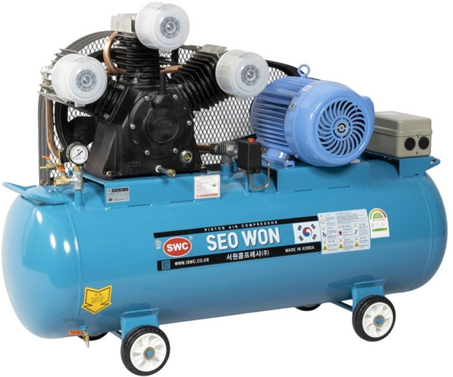 산업용 왕복동콤프레샤 서원 SP10-250-10 10마력 250리터 삼상, 220V삼상, 1개
