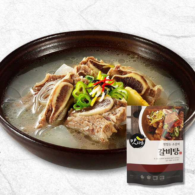 깊은국물 소갈비 갈비탕, 4개, 500g