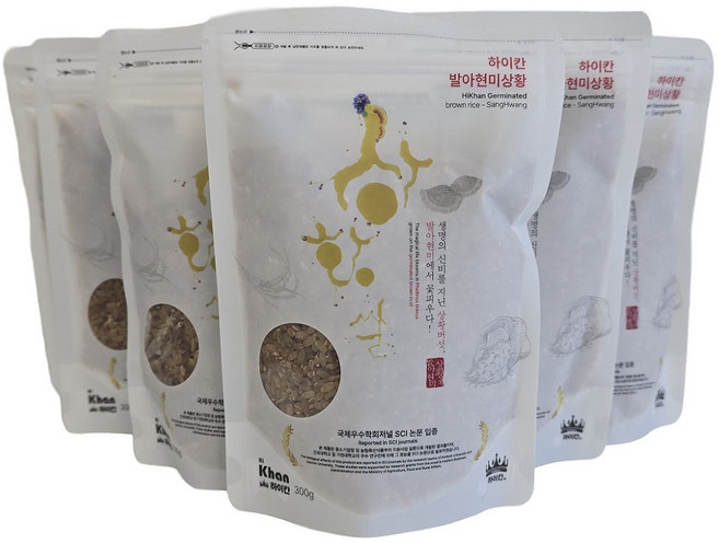 [하이칸] 발아 현미 상황쌀 베타글루칸 TV 방영 특허 국산 상황버섯 쌀, 15개, 300g