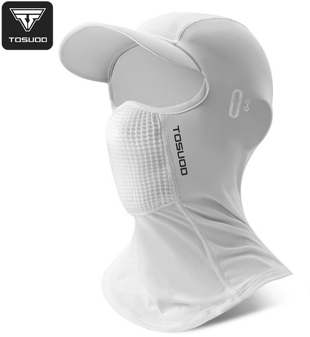 토스오드 통기성 좋은 오토바이 바라클라바 자외선차단 쿨링 햇빛가리개 남성 바라클라바 여름용 골프용 쿨링워머, 1개, 화이트