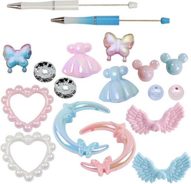 CENDY 볼펜 꾸미기 볼꾸 세트, 1세트, 혼합색상