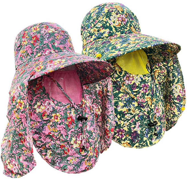 편한농사 농자재 작업모자 올인원 치마모자 농사모자