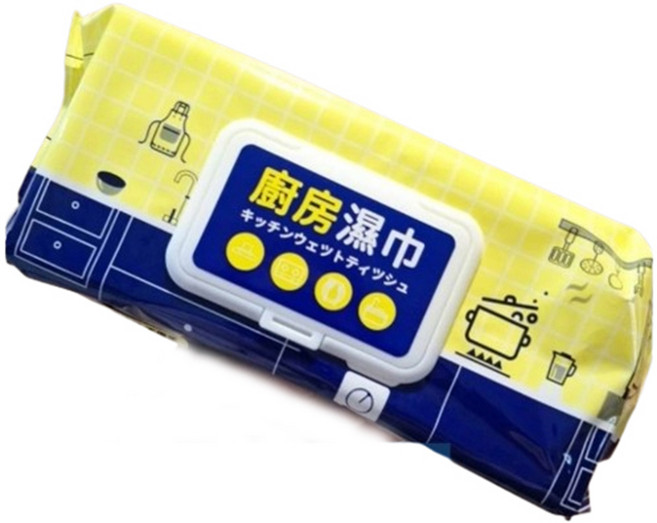 廚房濕巾 200x200mm, 2個, 80L