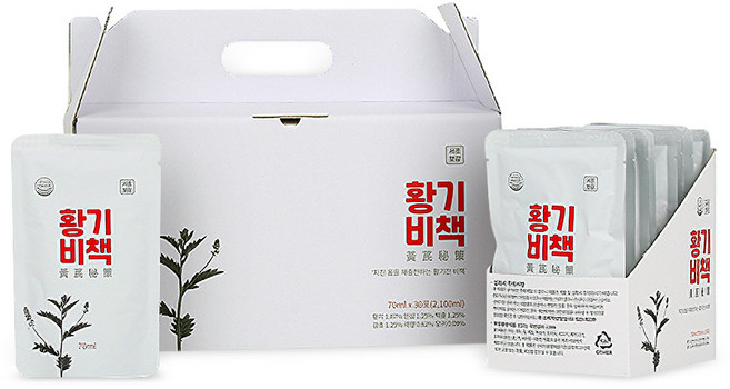 서초보감 황기비책 국산 황기즙 황기진액 인삼 백출, 30개, 70ml