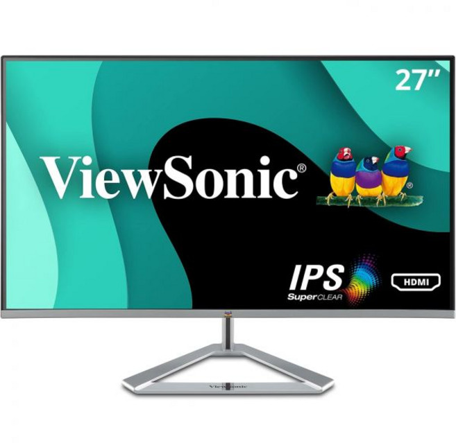 ViewSonic VX2776SMHD 27인치 IPS 1080p 프레임리스 LED 모니터 HDMI 디스플레이포트갱신, 27인치 1080p