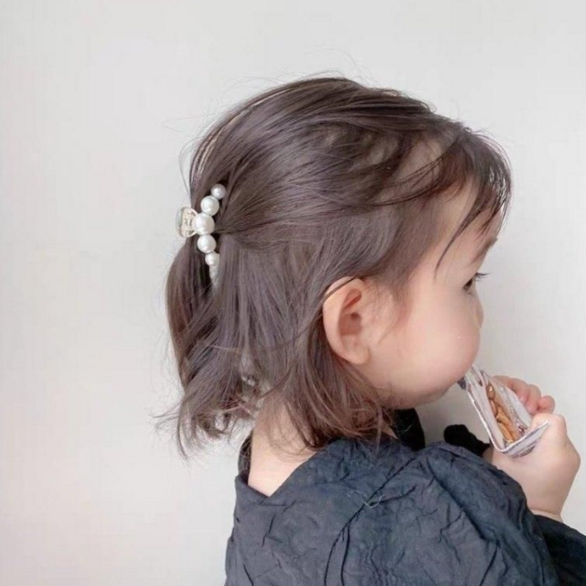 아기집게핀 똑딱핀 여아 어린이 초등학생 진주 헤어악세사리