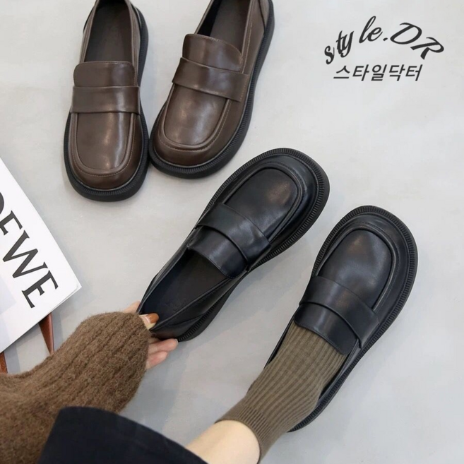 스타일닥터 여성 로퍼 심플 단화 플랫 슈즈 데일리룩