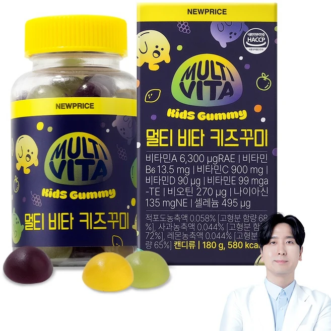 뉴프라이스 멀티 비타 키즈 꾸미, 1개, 180g - 쿠팡