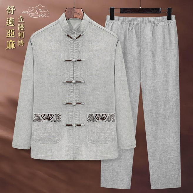 남성 생활한복 세트 개량한복 사계절 법복 아빠 중년 상하복