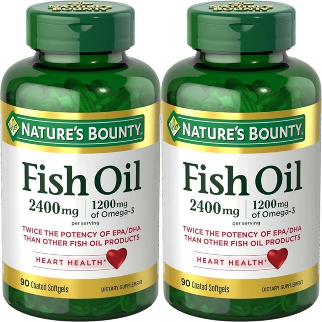 [정품보장]네이쳐스바운티 피쉬오일 2400mg Nature'sBounty 90정 X 2병, 2개 - 쿠팡