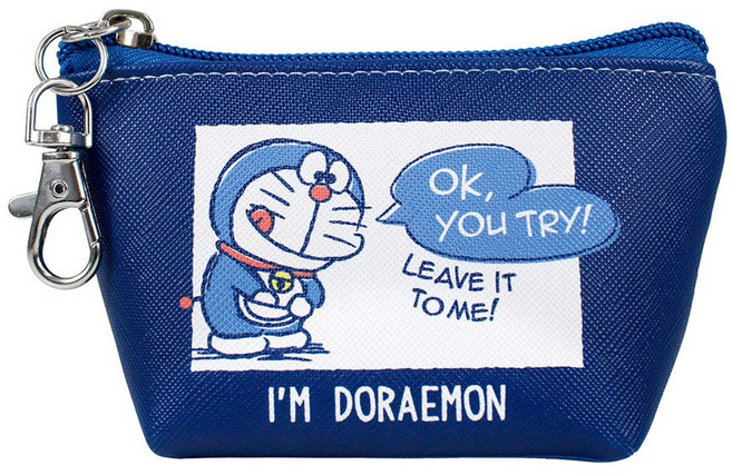 일본 정품 도라에몽 삼각 미니 파우치 동전지갑