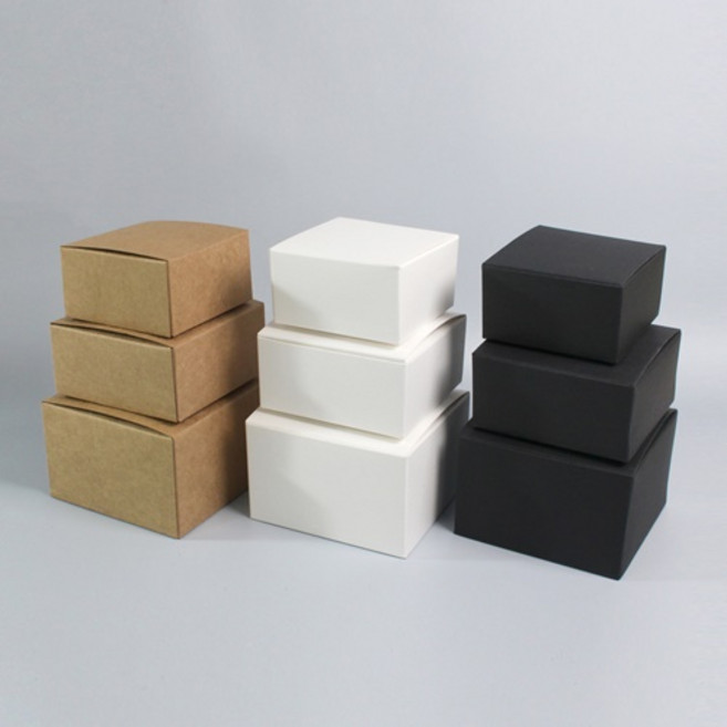 무지 다용도 박스 10개입, 1개, 블랙