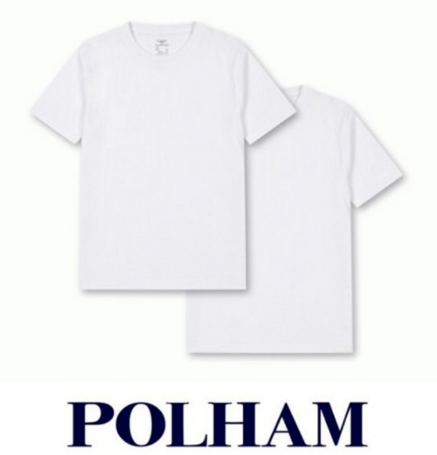 [백화점 매장판] 폴햄 키즈 POLHAM 라운드 남아옷 여아옷 남아 여아 아동공용 이너 반소매 반팔티셔츠 반팔 티셔츠 2PACK