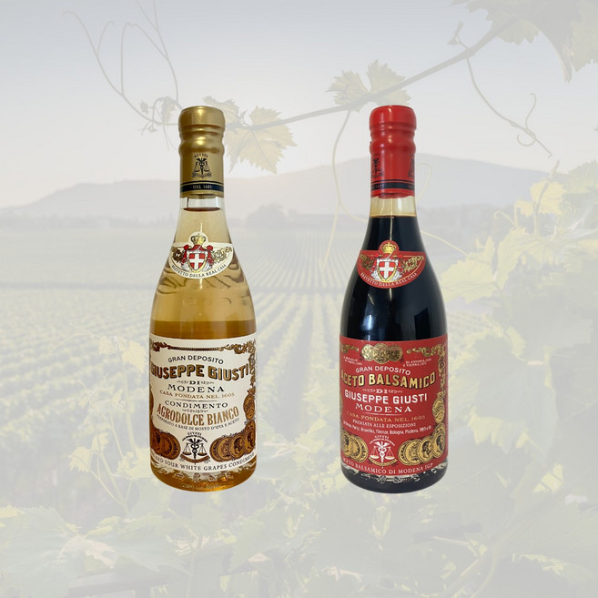 주세페주스티 3골드메달 모데나 화이트 발사믹 식초 세트, 1세트, 500ml