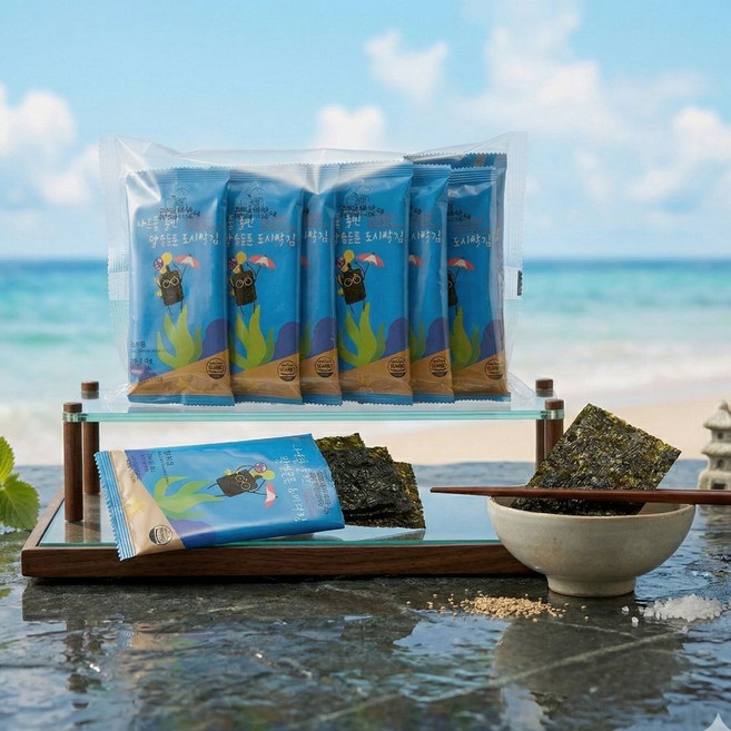 도시락김 고집쟁이 학교 급식 김 델리쿡 조미김 4gX60봉, 60개