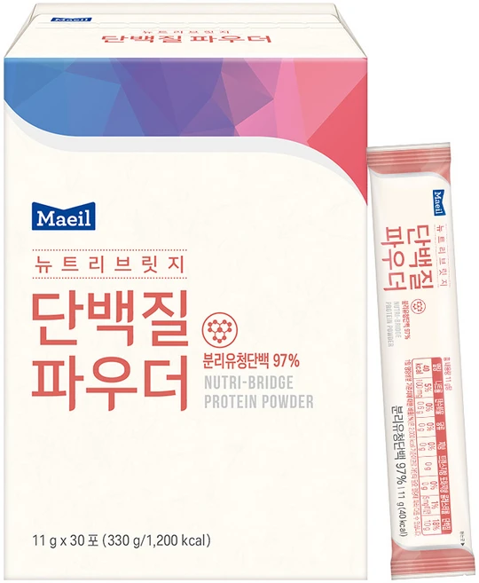 메디웰 뉴트리브릿지 단백질파우더 30포, 11g, 30개 - 쿠팡