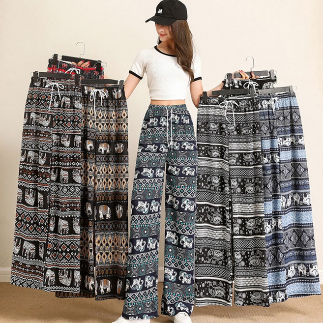 태국 동남아 여행 코끼리 잠옷 바지