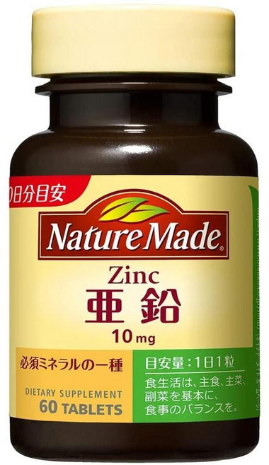 NM(M 일본직구 오쓰카 네이쳐 아연 식품 60정, 사이즈, 1개