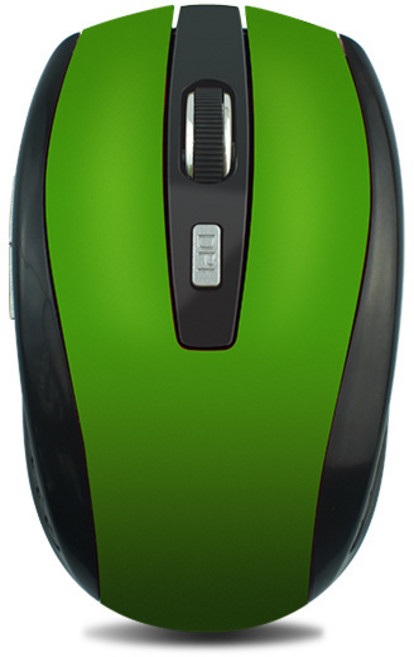 버티컬 마우스2.4G 무선 마우스 자동 조정 가능한 DPI 레벨 노트북 PC MacBook 용 충전 모바일 광학 오피스, 01 Green