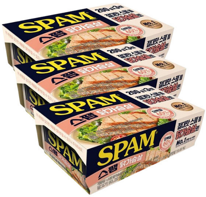 스팸 닭가슴살 200gx3입 x3세트, 3세트, 200g