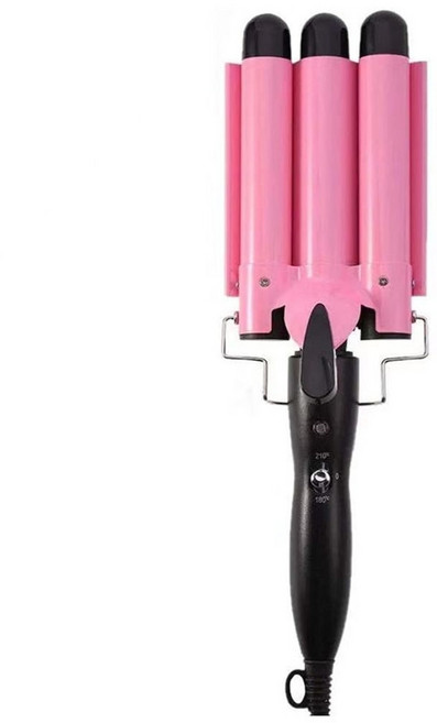 물결 웨이브 유튜버 여신 3롤 헤어롤 고데기 온도 조절 볼륨 펌 3단 머리 프리미엄 컬링, 22mm황금 유럽 표준