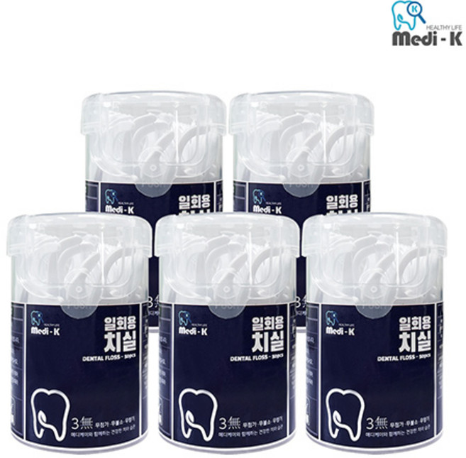 메디케이 일회용 치실, 50개입, 5개