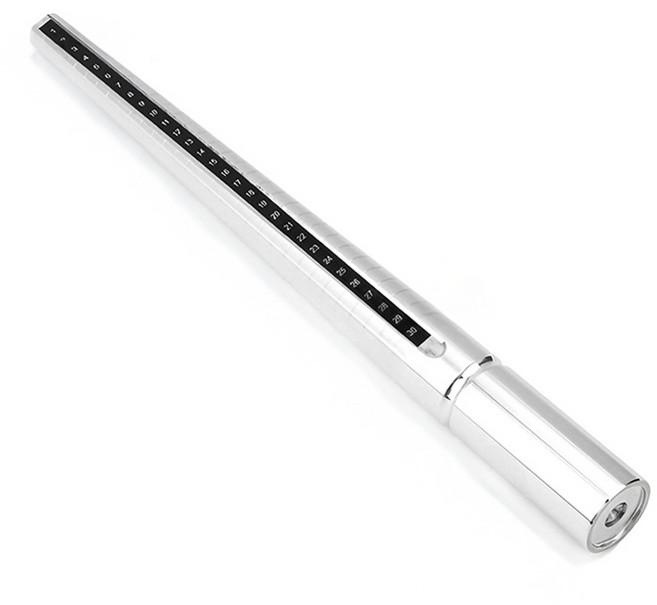 투데이리빙 반지 사이즈 측정 도구 링게이지 손가락 둘레 재는 봉게이지 악세사리 치수 측정기 호수 규격 Silver 막대 도구, 1개, 실버