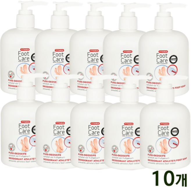 티타니아 발샴푸 풋샴푸 발냄새 풋케어, 1개입, 10개, 300ml