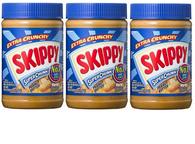 스키피 수퍼청크 땅콩버터, 462g, 3개