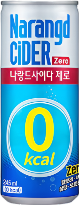 나랑드사이다 제로, 245ml, 6개