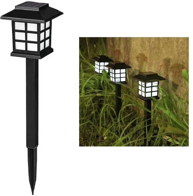 태양광 발전 완벽방수 야외 조명 정원 램프 조경 경로 마당 잔디 파티오 장식, [02] white light, 1개