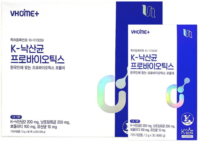 비타민하우스 K낙산균 프로바이오틱스 30포 2개 60일분, 60g