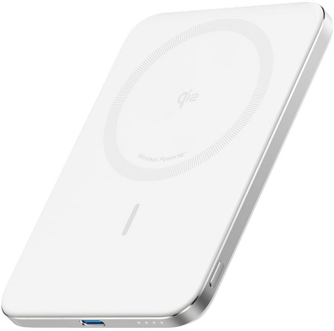 Anker 나노 파워 뱅크 초슬림 000mAh 마그네틱 무선 충전 배터리 Qi2 인증 15W Max MagSafe 호환 휴대용 충전기 인체공학적 설계 Air 17 16 시리즈용