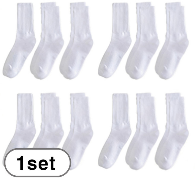 차쿠 여자 중목 양말 20켤레 세트 중목 골지 양말