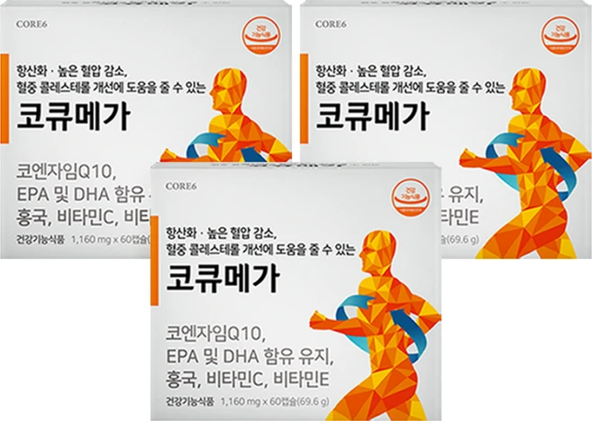 파이토테크 리뉴얼 코큐메가 오메가3 1160mg x 60캡슐, 3박스, 60정 - 쿠팡