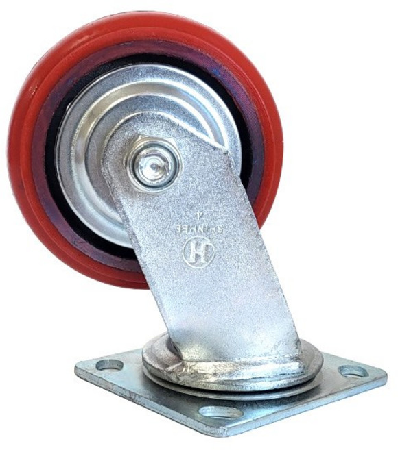 43시리즈 중량용 우레탄 바퀴 4340 101mm 회전형 산업용 구루마 가구 교체용, 1개