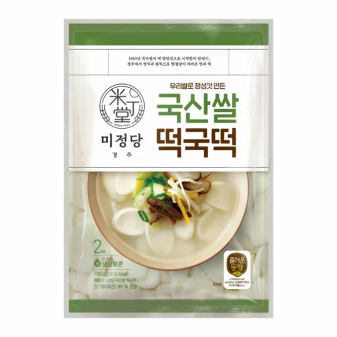 [CJ] 즐거운동행 미정당 국산쌀떡국떡, 1개, 700g