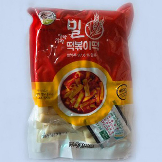 송학식품 말랑말랑 밀떡볶이, 400g, 5개