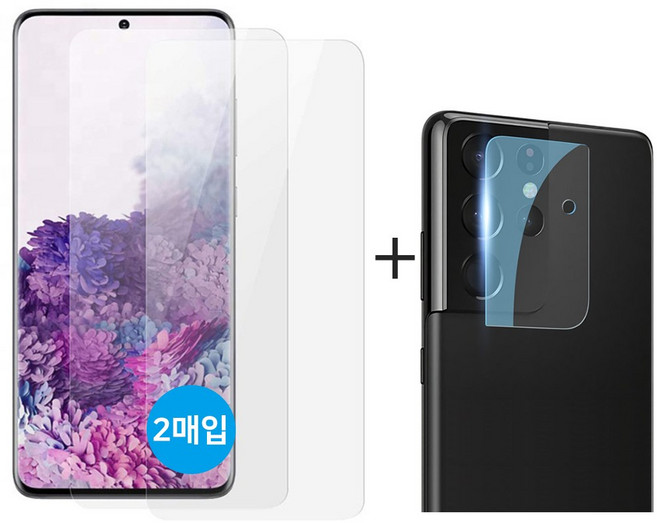 1+1 언박싱 TPU액정보호필름 2매 + 카메라강화유리, 갤럭시 노트10+, 1개