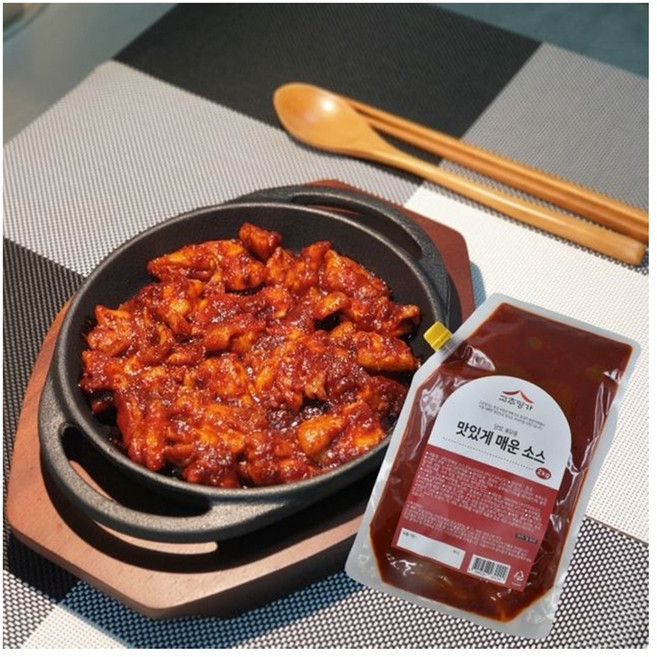 시나브로129 맛있게 매운 양념 소스 2kg 불닭 닭발용 볶음 가정용 식당용 업소용 양념장, 1개