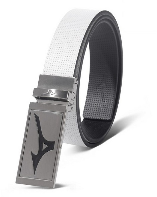 미즈노 쿼드 스타일 리버시블 양면 캐주얼 골프벨트 남성 가죽 혁대 남자 허리띠, 52MYK2501 화이트블랙