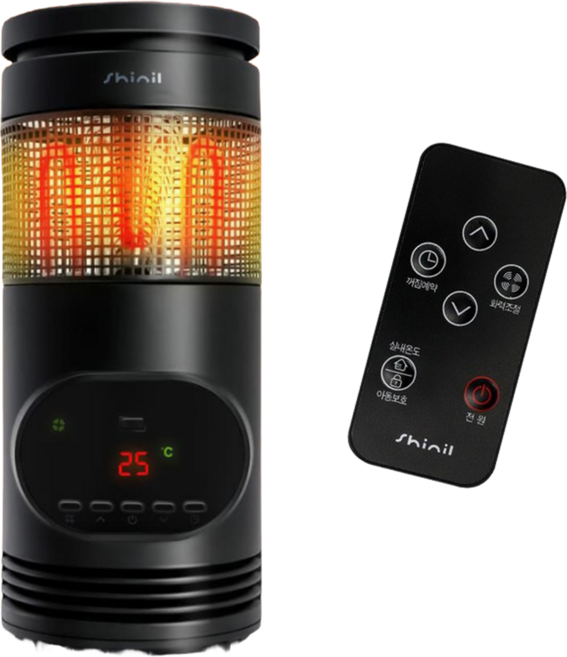 신일 미니 캠핑용 가정용 전기 온풍기 팬히터 온열기 ptc 히터 사무실용 욕실용 난방기, 신일 R350S