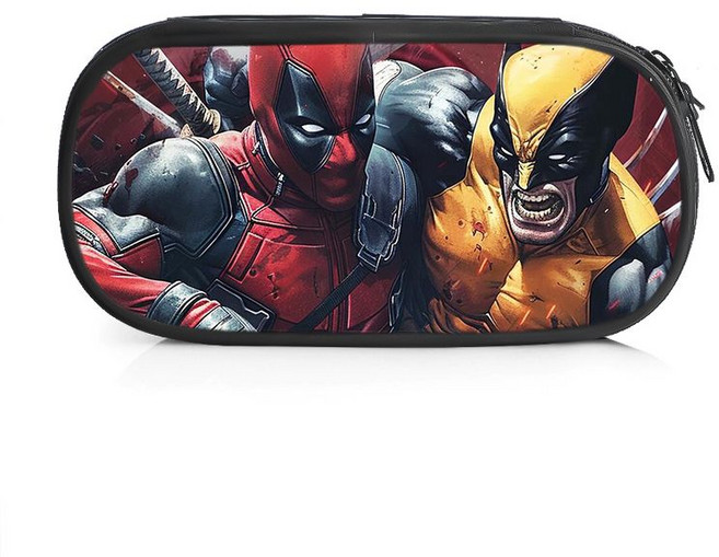 데드풀필통 캔버스 울버린굿즈 연필필통 입학선물 문구류, D W11