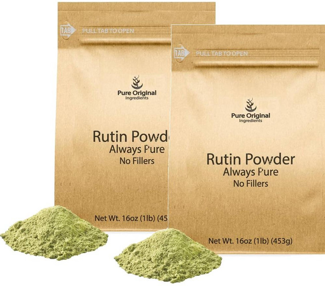 퓨어 루틴 파우더 올웨이스 퓨어 노 필러 PURE ORIGINAL INGREDIENTS Rutin Powder, 453g, 2개