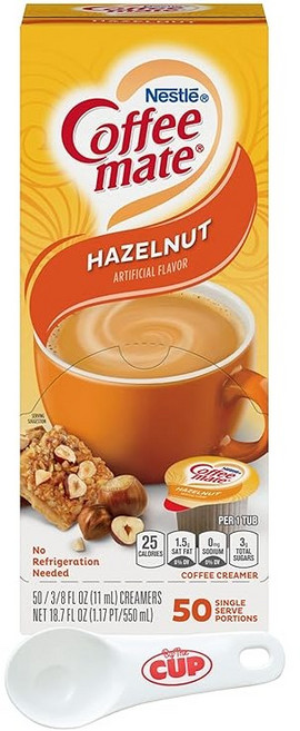 Nestle 커피메이트 크리머 헤이즐넛, 1박스, 50개입