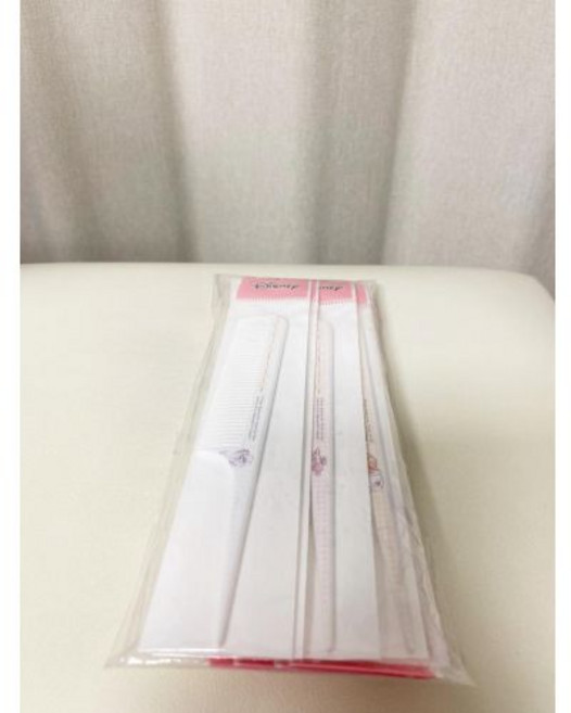 디즈니 위니더푸 미니 꼬리빗 체크 1P 10개입 색상랜덤발송, 단품, 단품